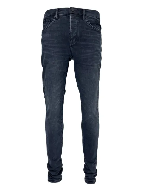 Probus hotfix-logo skinny jeans Black P001SHFL425