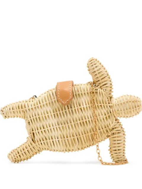 Poolside Tortoise clutch bag Brown PSTORMI