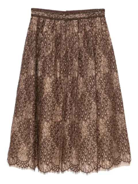 SHIATZY CHEN Scape-of-Curve skirt Brown 658082
