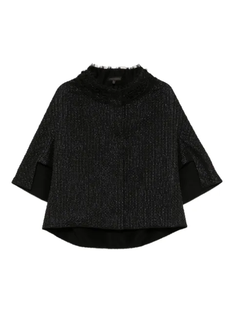 SHIATZY CHEN lace-trim jacket Black 658046