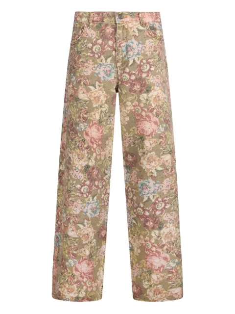 LIU JO floral-print pants Green MF5333T160A