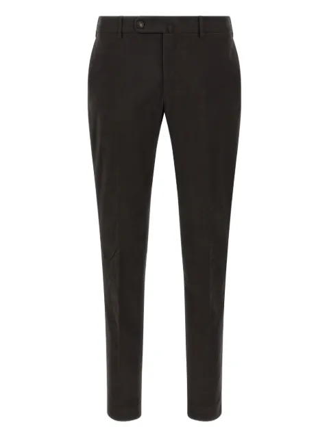 Incotex pattern30 zip-fly trousers Brown 1T008040967620