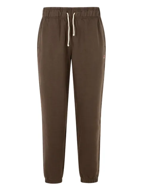 New Balance elastic-waistband logo-patch track pants Brown MP43547RHE
