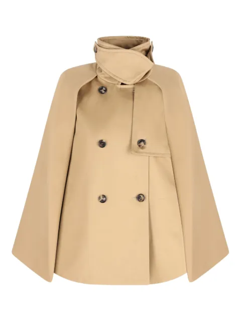LOEWE cape high-neck jacket Neutrals S359Y02XE22140