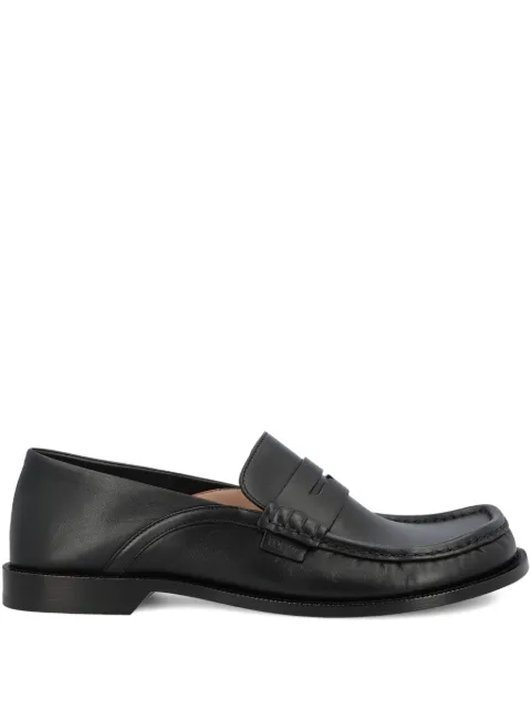 LOEWE Campo penny leather loafers Black M816290X47