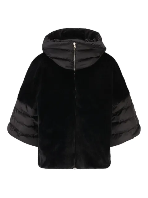 Herno faux-fur hooded jacket Black PI002132D12170Z9300