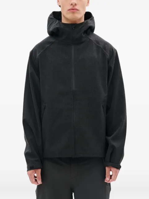 Hiking Patrol zip-fastening hooded jacket Black AW25009