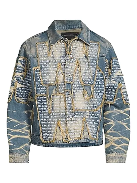 Who Decides War Overlay denim jacket Blue PJVZ4HOU