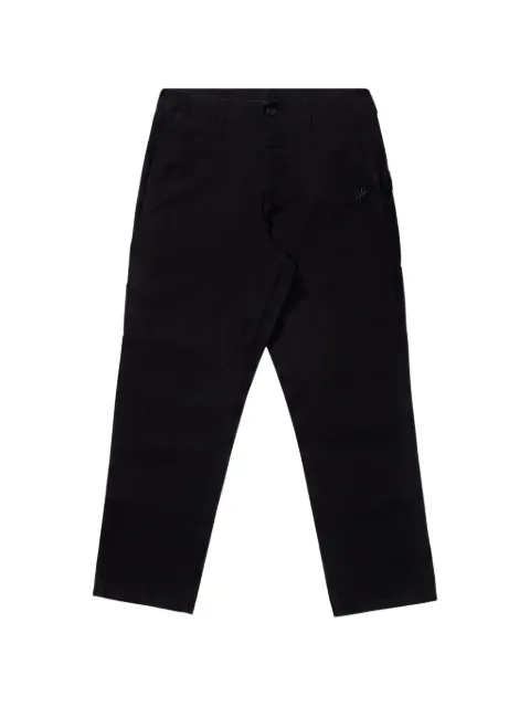 Undefeated logo-embroidered trousers Black OZAL45B6