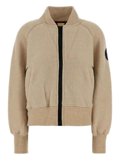 Canada Goose wool blend fleece bomber jacket Neutrals 7224WB
