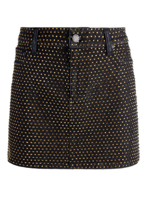 alice + olivia Joss denim skirt Black CD509201320