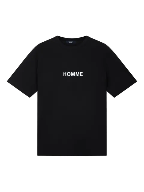 Comme des Garçons Homme slogan-print T-shirt Black HPT103