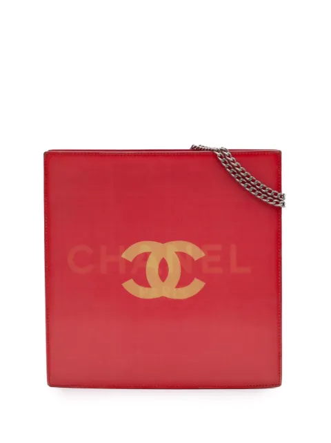 CHANEL Pre-Owned 2000-2002 Vinyl Hologram CC shoulder bag Red PC8XZKVLQJEKGS84
