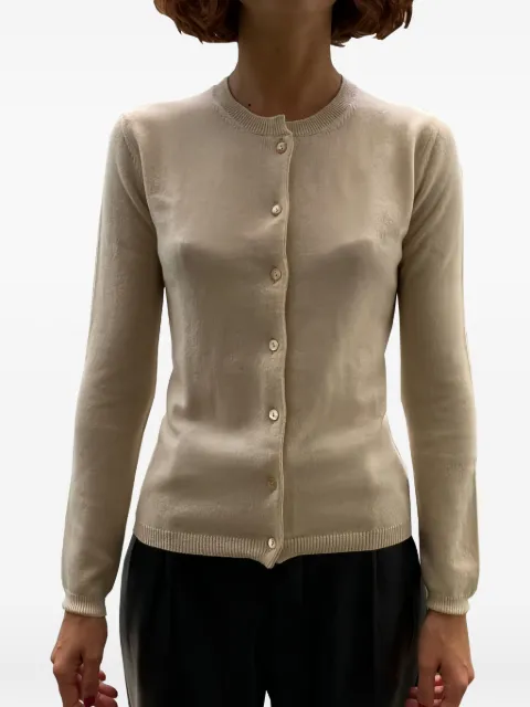 LA ROSE buttoned cashmere cardigan Neutrals GDC22801