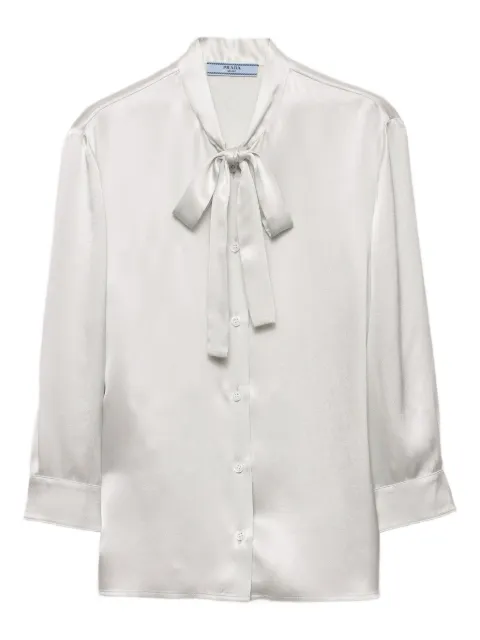 Prada satin crepe shirt Neutrals P468ISOOO16MV