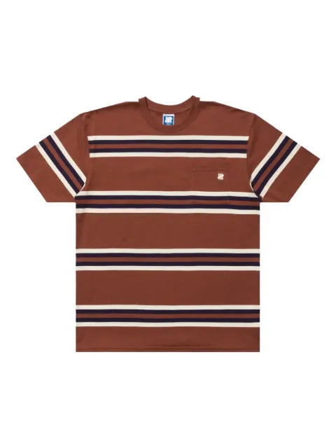 Undefeated Summer Stripe T-shirt Brown MO788H2I
