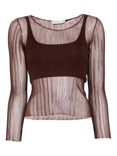 SIMKHAI square-neck top Brown 1262213K