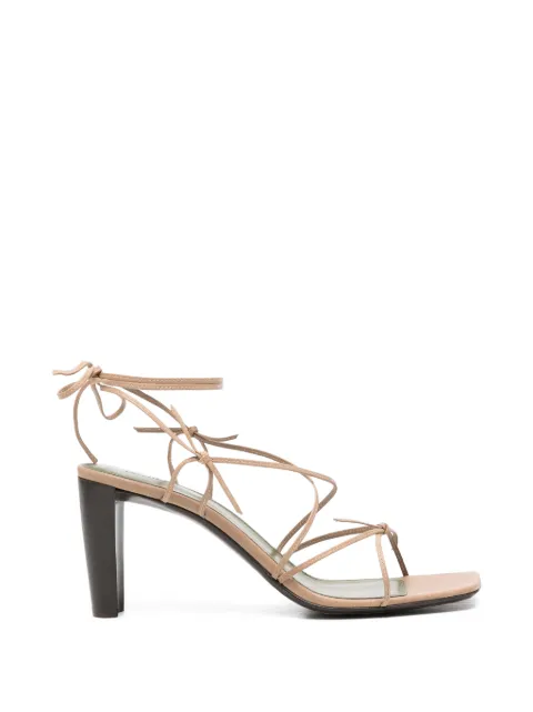 LEMAIRE mignons sandals 80 mm heel in leather Neutrals FO0255LL0153