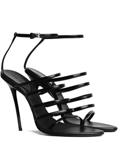 Alaïa Drop leather sandals Black AA3S2015I135