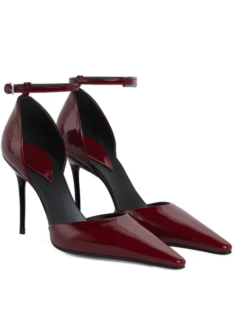 Alaïa Drop pumps in leather Red AA3E1021I135