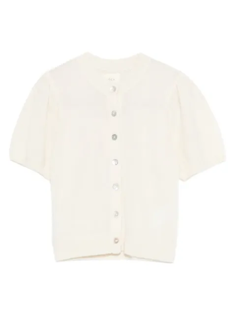 DÔEN Anisa puff-sleeves cardigan Neutrals 7844592