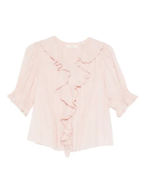 DÔEN Henri ruffled top Pink 2011335L