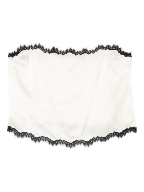 DÔEN Loure square-neck lace top Neutrals 9421142B