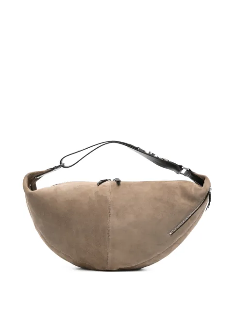 LEMAIRE Quiver Clip bag in suede leather Neutrals BG0228LL0125