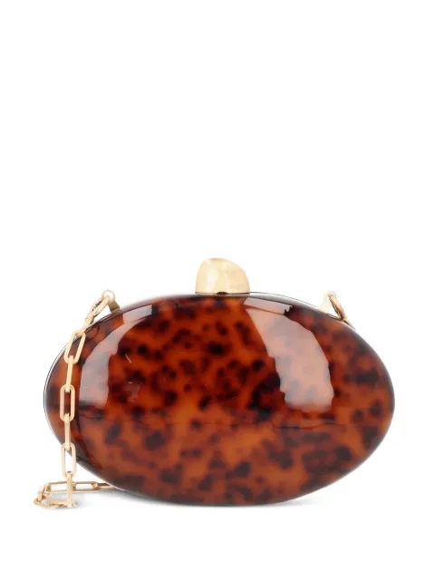 Cult Gaia Eviana tortoiseshell-effect clutch bag Brown CL3669AC3424