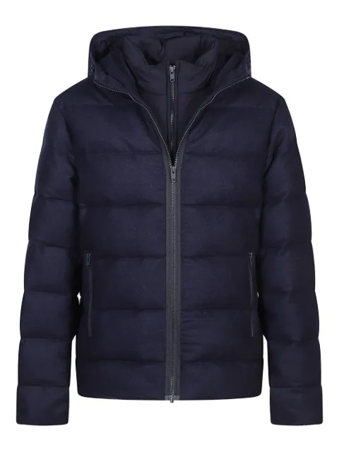 Fay hooded quilted jacket Blue NAM32510620WGZ