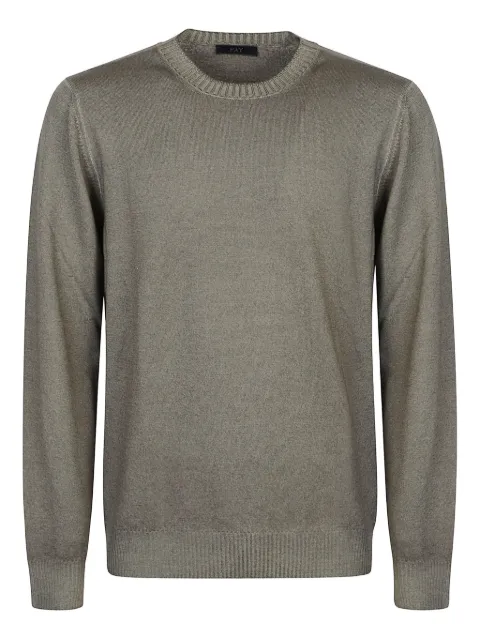 Fay wool crew-neck sweater Green NMMC151249TCQR