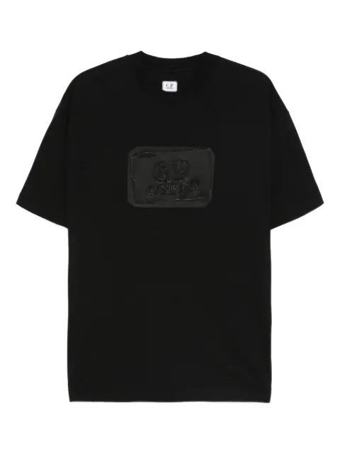 C.P. Company logo-detail cotton T-shirt Black 19CMTS107A006586W
