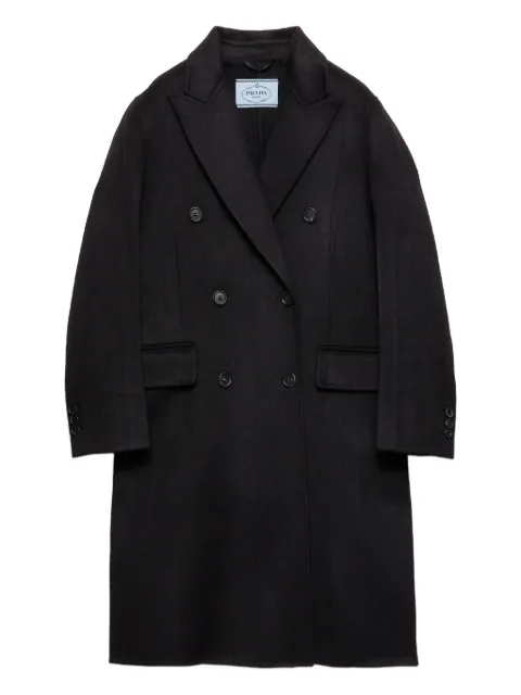 Prada double-breasted coat Black P616SSOOO179B