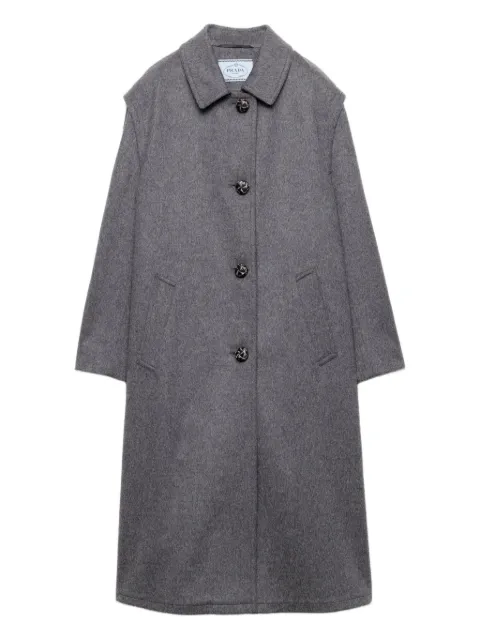 Prada single-breasted coat Grey P657SESOOOC2O