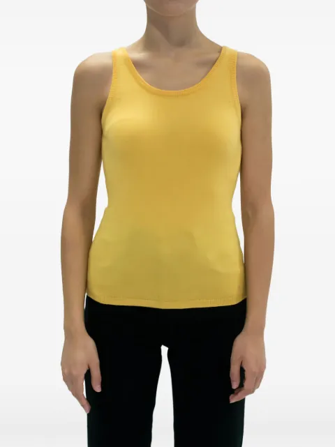 LA ROSE round neck tank top Yellow GDC22806C