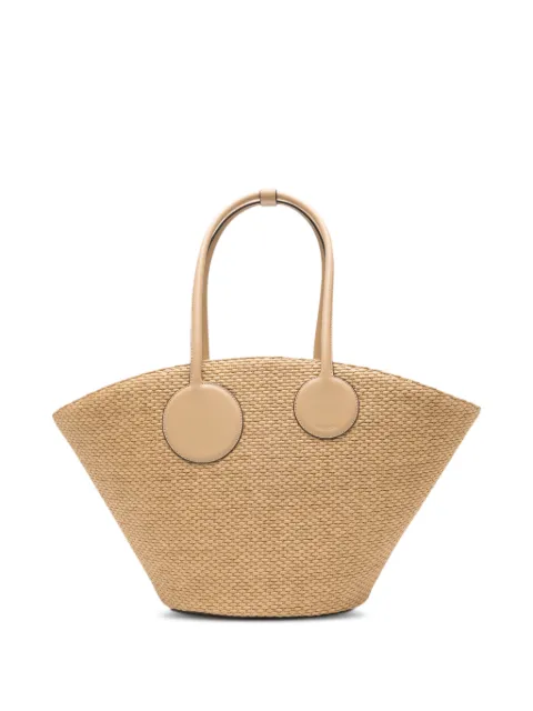 Cult Gaia Jayleen woven tote bag Neutrals TT31228RF3444