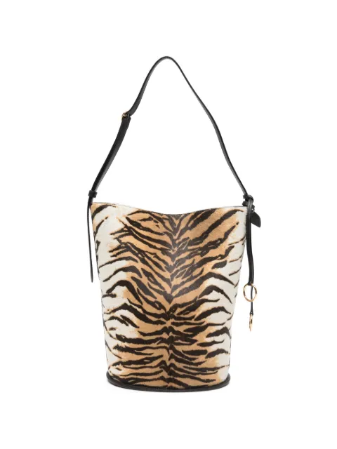 Alaïa small Hip tiger-print bucket bag Neutrals AA1L6005I105