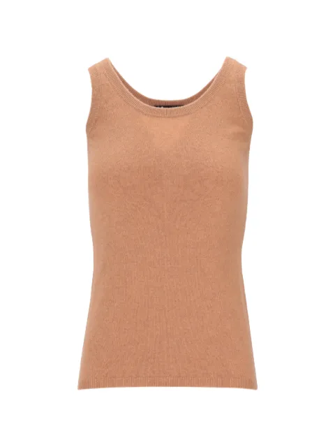 LA ROSE fine-ribbed tankt op Neutrals GDC22806C