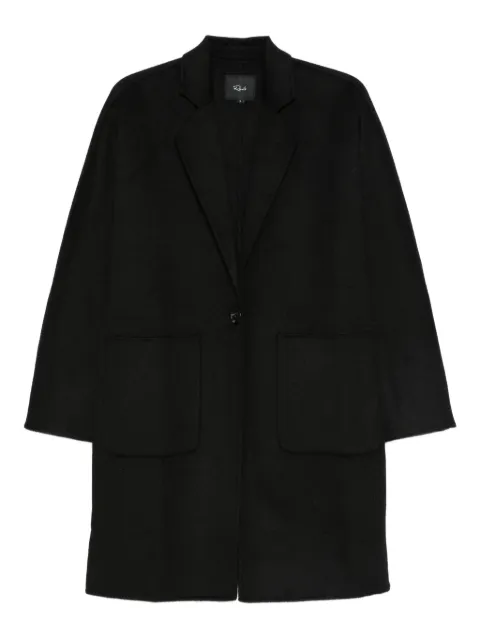 Rails Everest patch-pocket single-breasted coat Black 917413