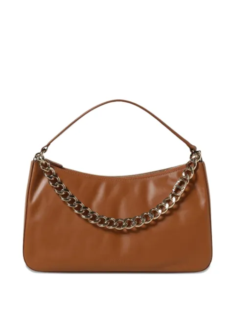 TWINSET medium chain leather shoulder bag Brown 999TB7010