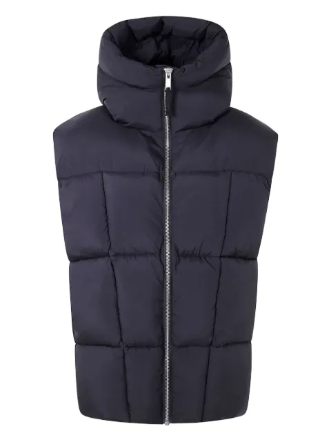 Thom Krom quilted hooded vest Black WJ214