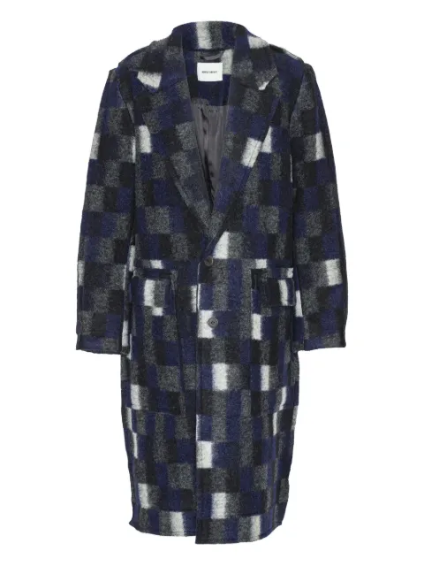 Henrik Vibskov brushed-finish coat Blue AW25KEYF610
