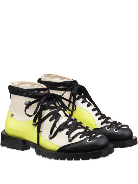 Henrik Vibskov lace-up panelled boots Neutrals AW25STUDA922