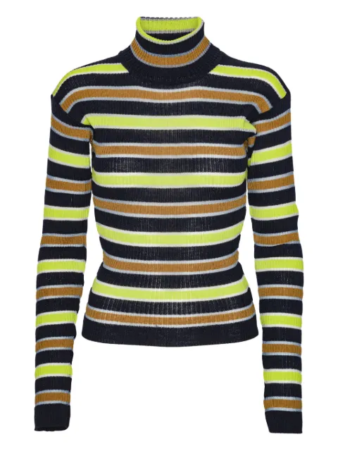 Henrik Vibskov striped roll-neck sweater Black AW25KEYF702