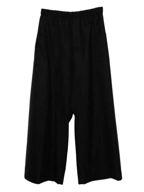 marina yee wool wide-leg trousers Black JUNO