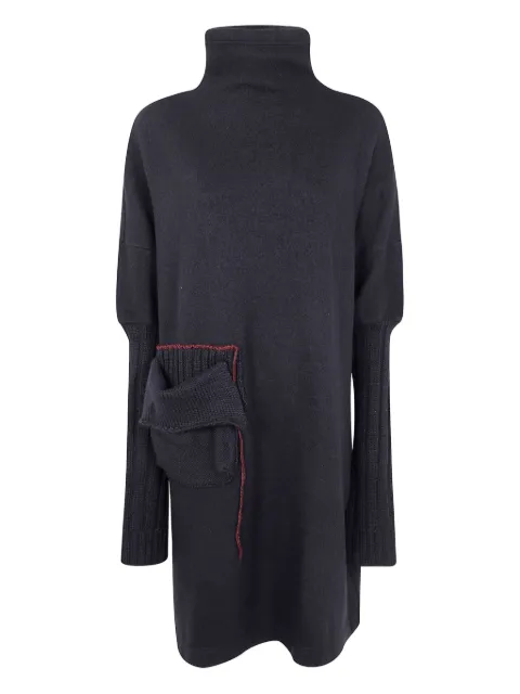 Y's high-neck pocket dress Black YLK16185
