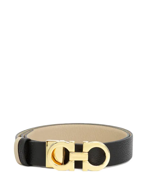 Ferragamo reversible and adjustable Gancini belt Neutrals 759426