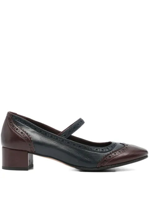lorena paggi brogue-detail Mary Jane pumps Brown 52451