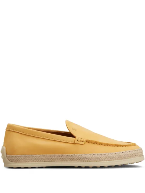 Tod's rope-trim loafers Yellow XXW92K0HU30UFQ