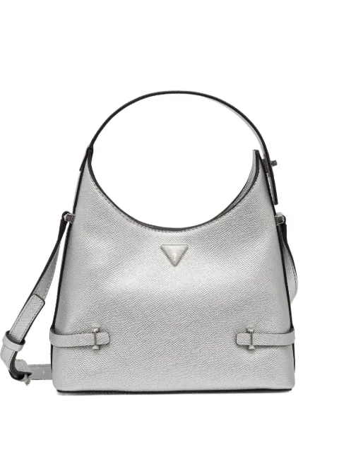 GUESS USA mini Rosalba logo-plaque tote bag Silver HWMY9657010